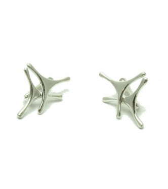 E000543 Sterling Silver Earrings 925 French Clip